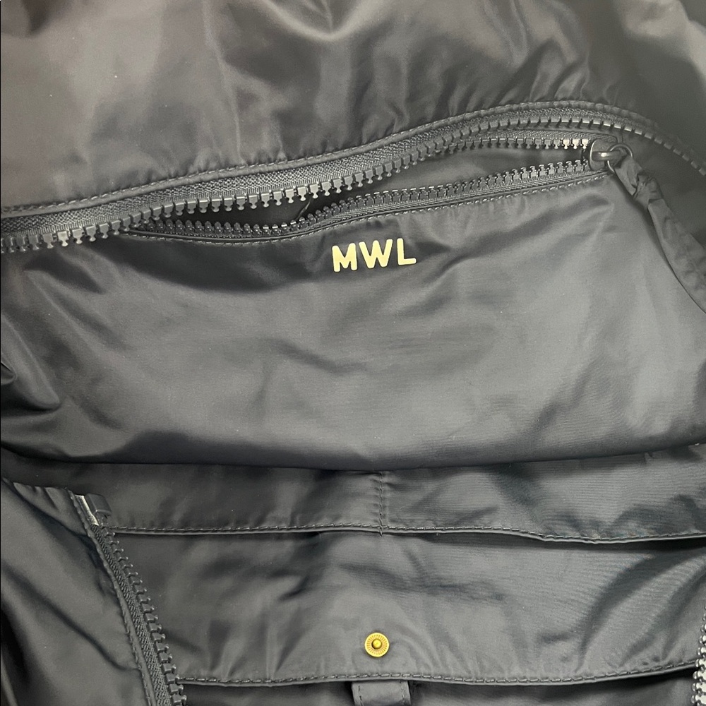 Madewell Th Sport Tote with MWL Logo Navy Blue and Orange - Picture 8 of 11